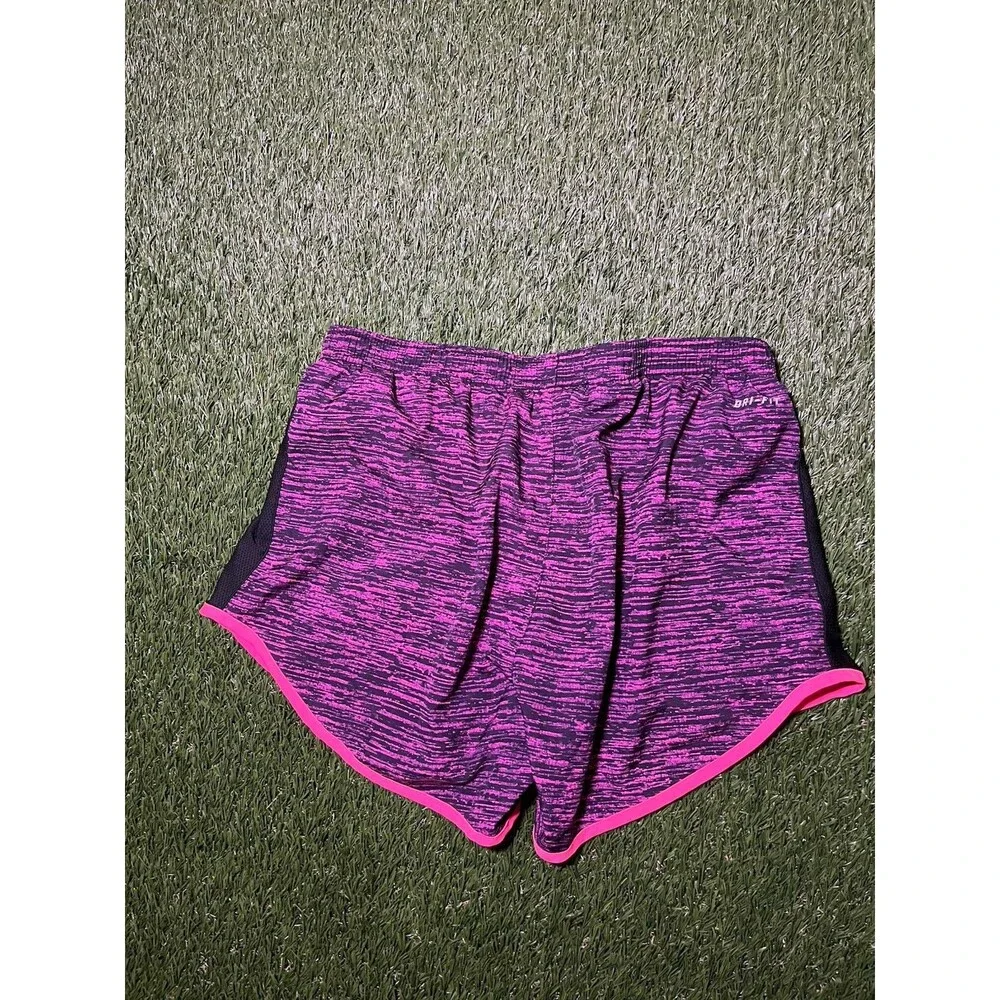 Nike Dri-FIT Women's Athletic Shorts Pink Black Polyester XS Quick Dry
